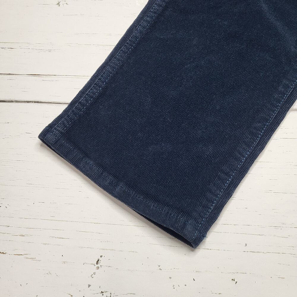 Madewell Slim Straight Utility Corduroy Pants Navy Blue Garment Dye Mid Rise 25 - Picture 8 of 12